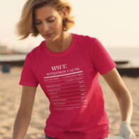 Nutrition Facts T-Shirt SS - Wife - White