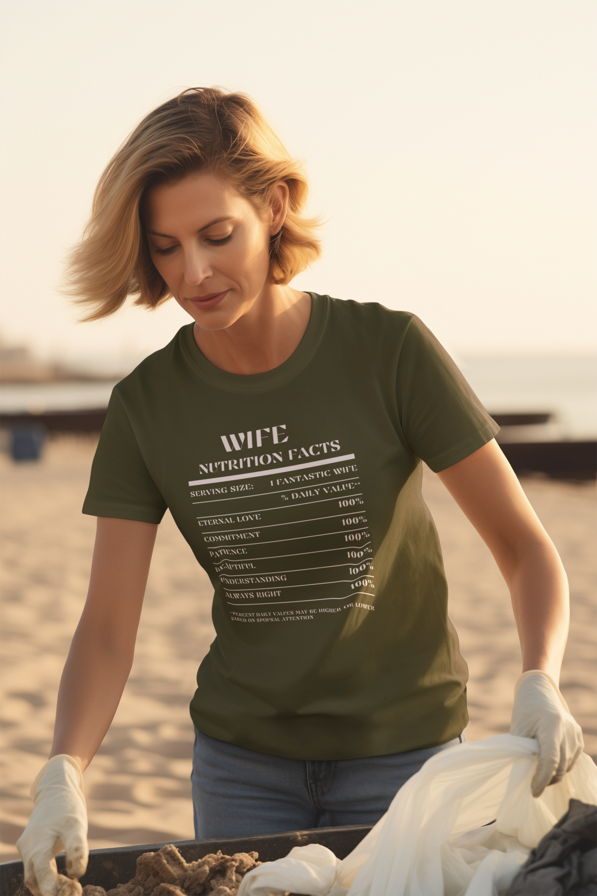 Nutrition Facts T-Shirt SS - Wife - White