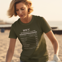 Nutrition Facts T-Shirt SS - Wife - White