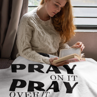 Pray On Cozy Plush Fleece Blanket