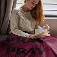 Pray On Cozy Plush Fleece Blanket
