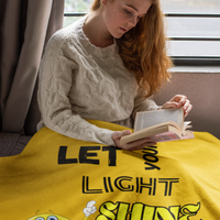 Let Your Light Shine Cozy Plush Fleece Blanket