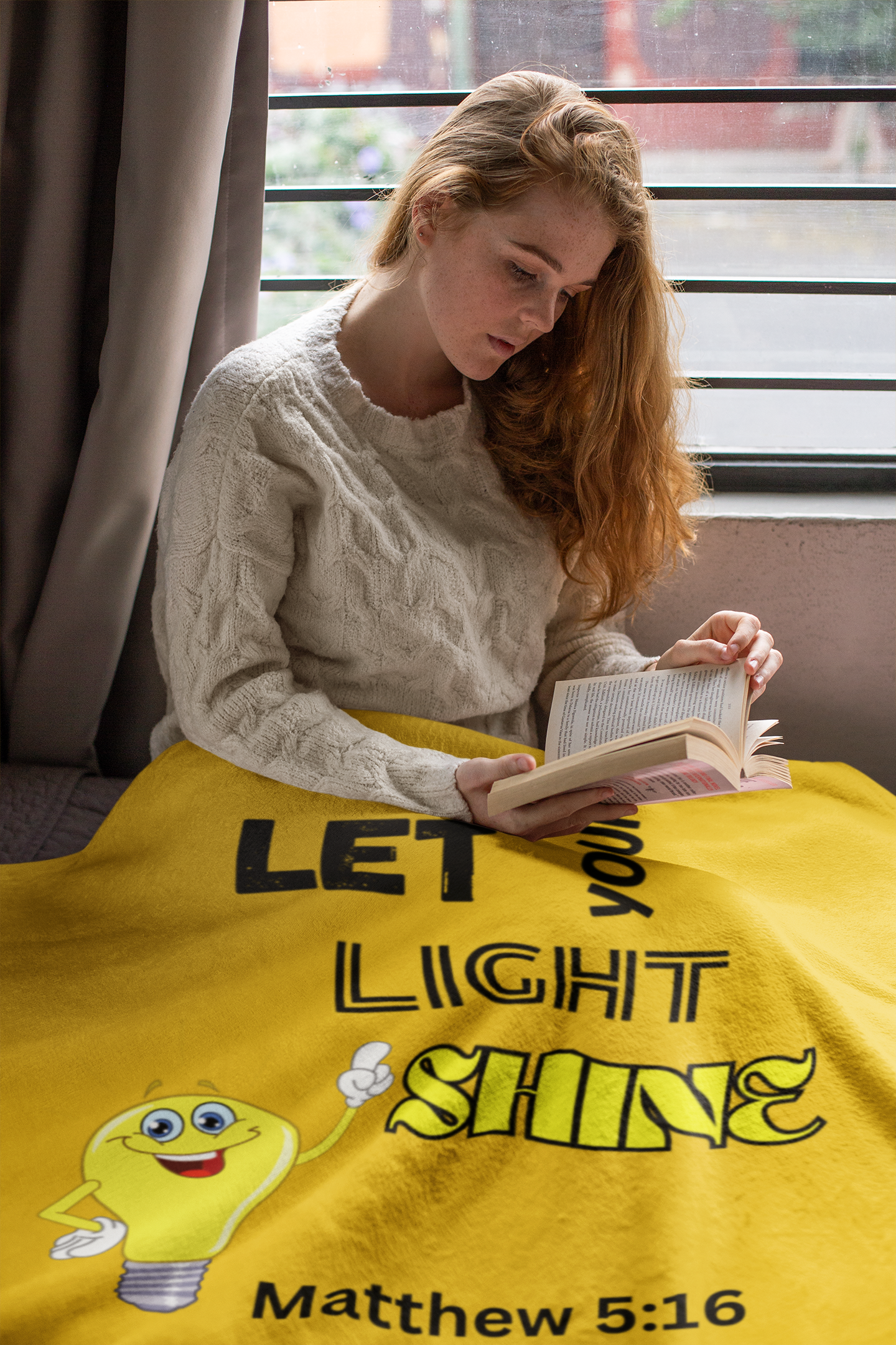 Let Your Light Shine Cozy Plush Fleece Blanket