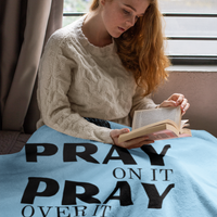 Pray On Cozy Plush Fleece Blanket