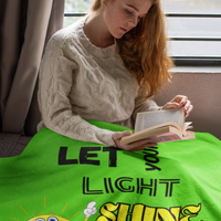 Let Your Light Shine Cozy Plush Fleece Blanket