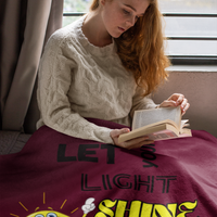Let Your Light Shine Cozy Plush Fleece Blanket