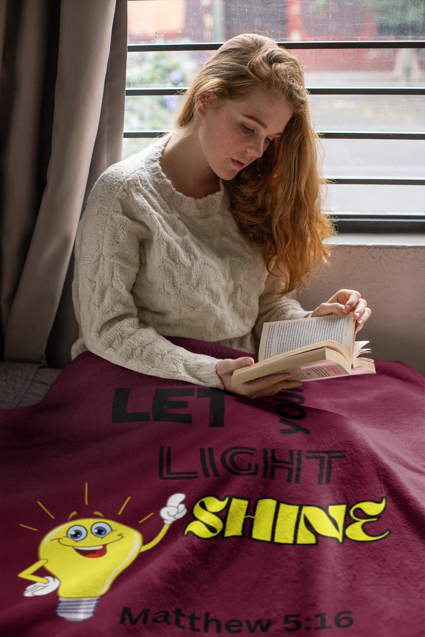 Let Your Light Shine Cozy Plush Fleece Blanket