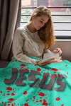 Blood of Jesus Cozy Plush Fleece Blanket