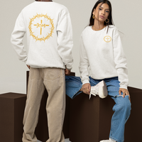 Jesus Crown Crewneck Pullover Sweatshirt