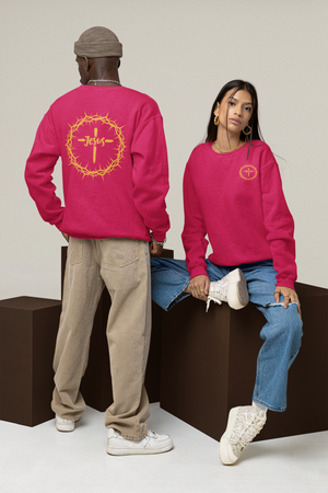 Jesus Crown Crewneck Pullover Sweatshirt