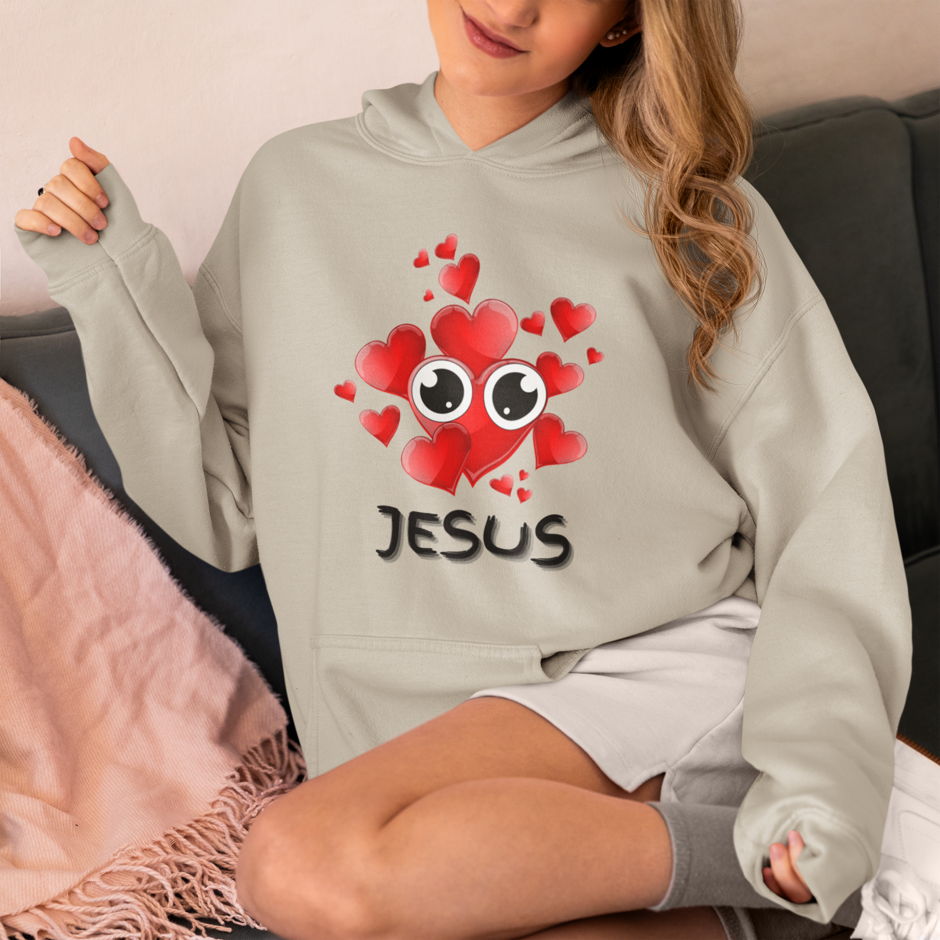 Eye Love Jesus Pullover Hoodie