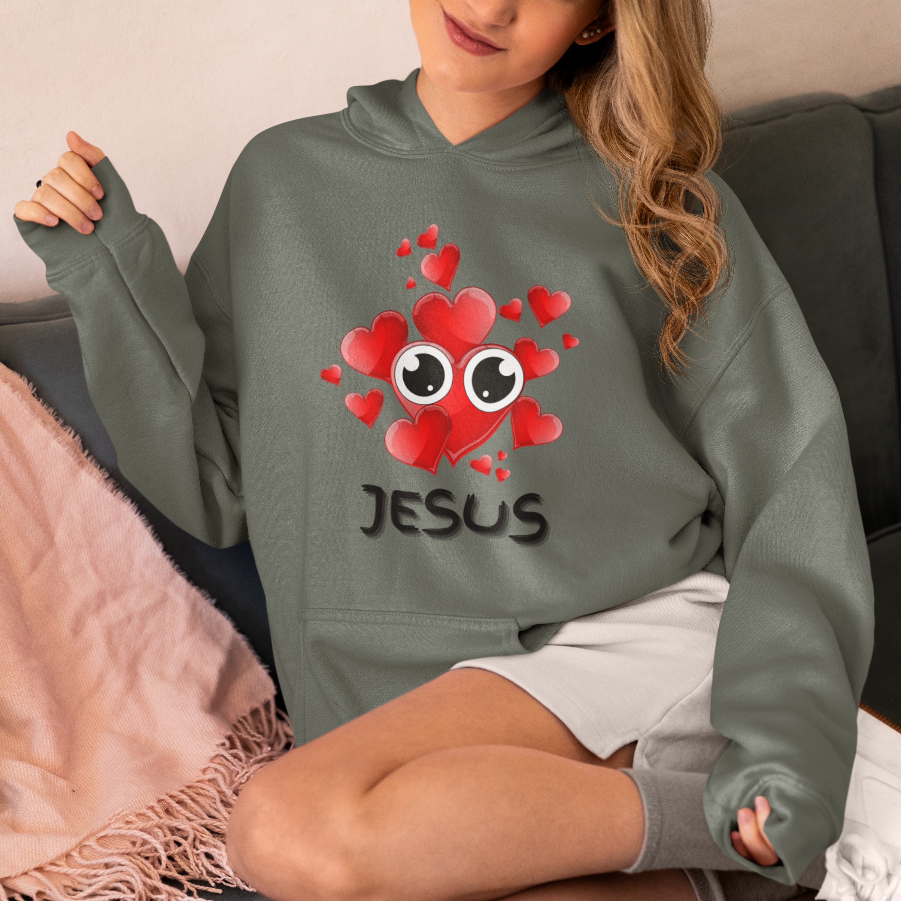 Eye Love Jesus Pullover Hoodie