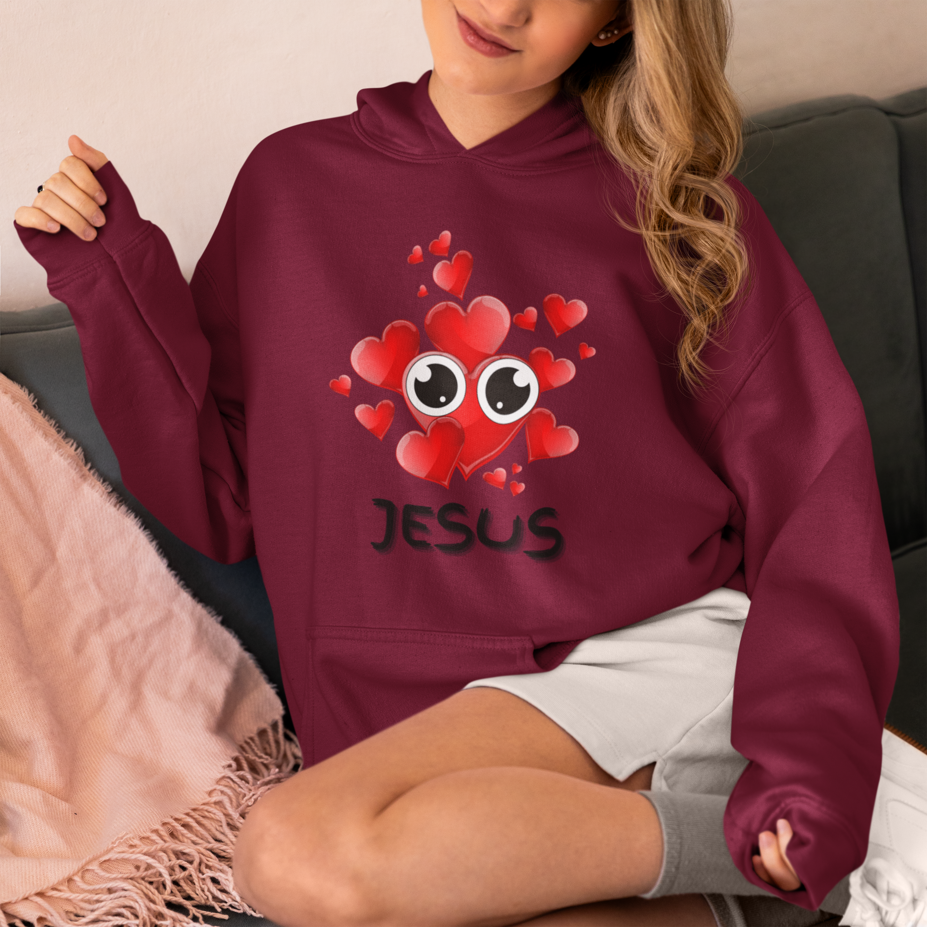 Eye Love Jesus Pullover Hoodie