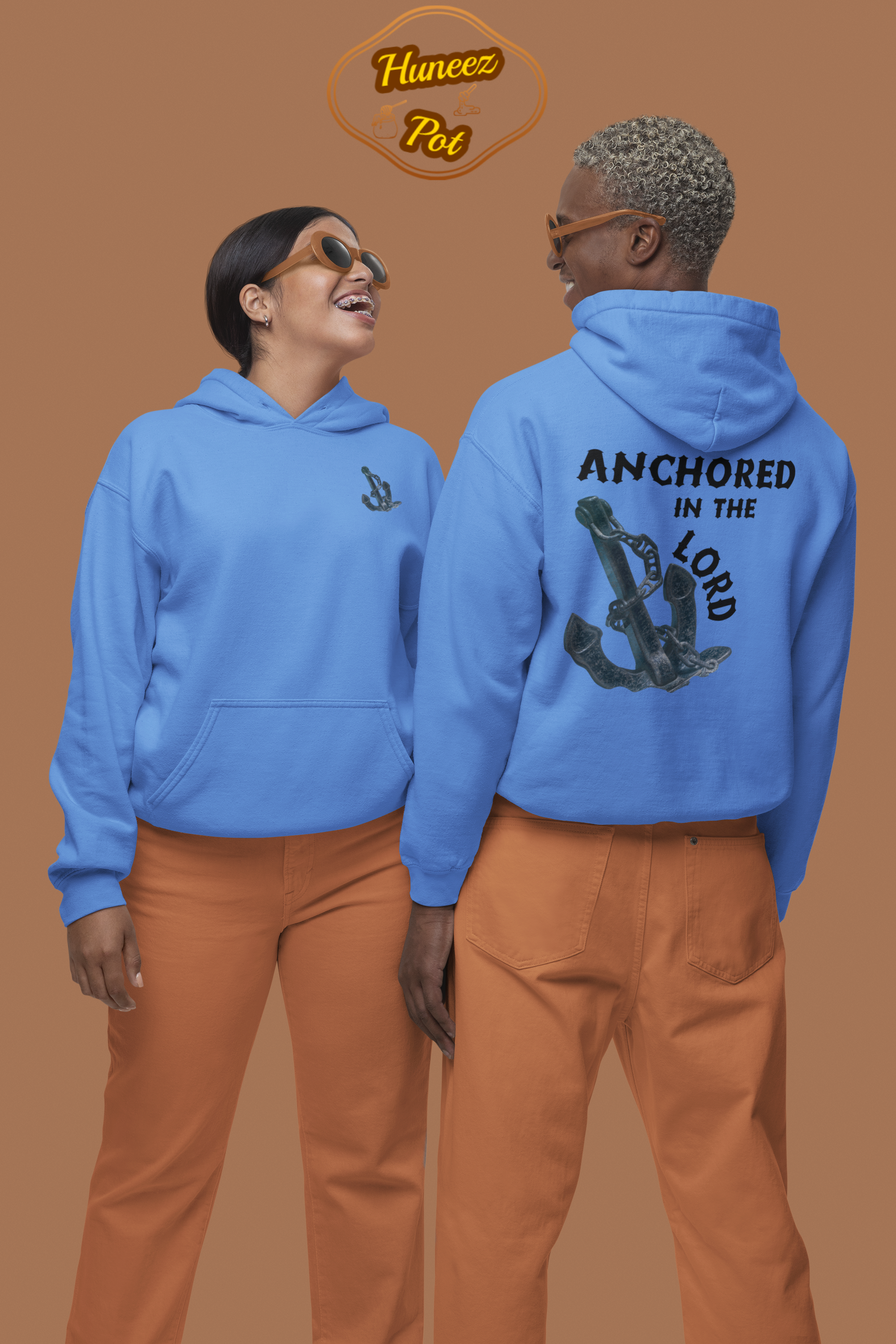 Anchored in the Lord Hoodie - Black