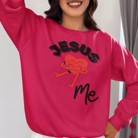 Jesus Loves Me Crewneck Pullover Sweatshirt