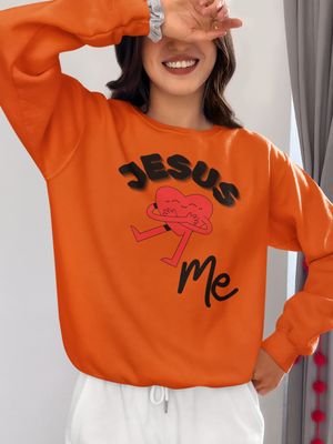 Jesus Loves Me Crewneck Pullover Sweatshirt