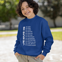 Jesus Is Youth Crewneck Sweatshirt - White