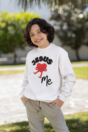 Jesus Loves Me Youth Crewneck