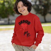 Jesus Loves Me Youth Crewneck
