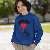 Jesus Loves Me Youth Crewneck