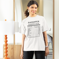 Nutrition Facts T-Shirt SS - Daughter - Black