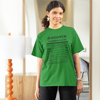 Nutrition Facts T-Shirt SS - Daughter - Black
