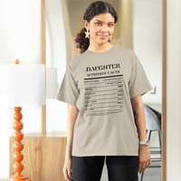 Nutrition Facts T-Shirt SS - Daughter - Black