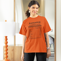 Nutrition Facts T-Shirt SS - Daughter - Black