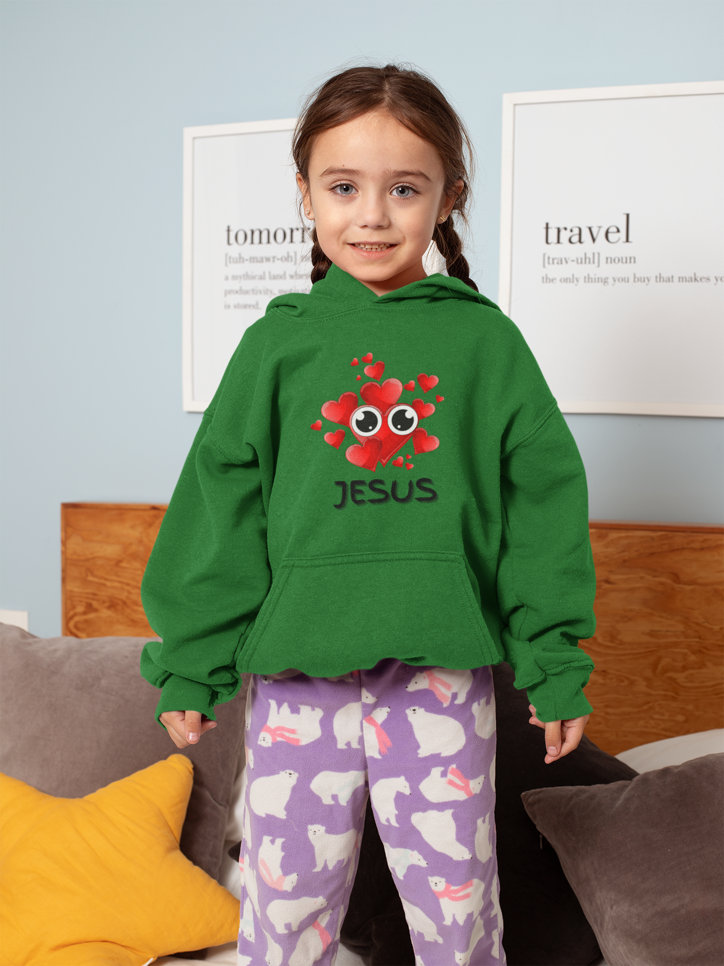 Eye Love Jesus Youth Hoodie