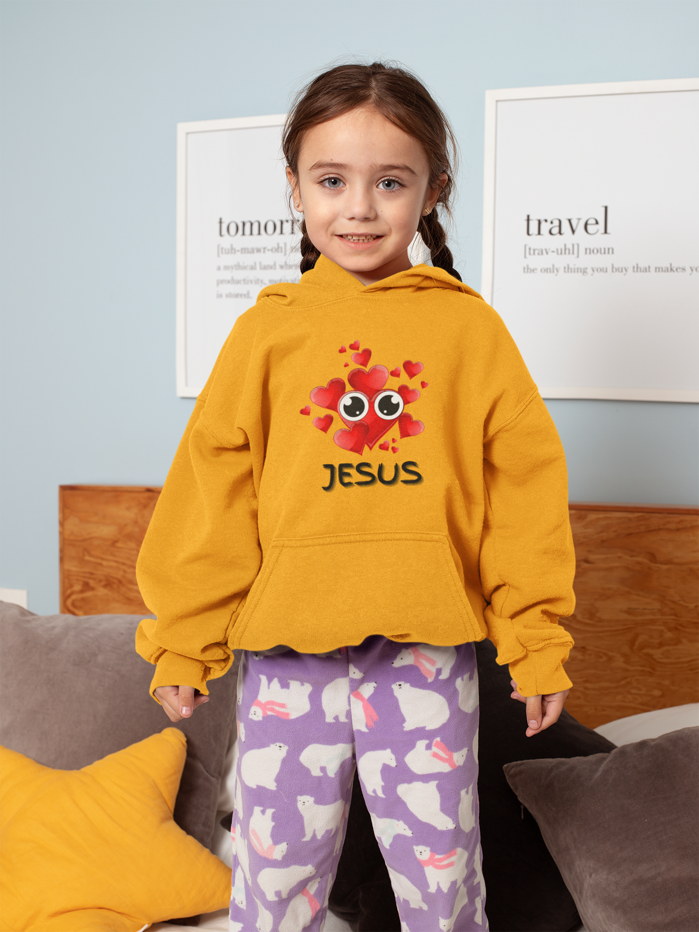 Eye Love Jesus Youth Hoodie