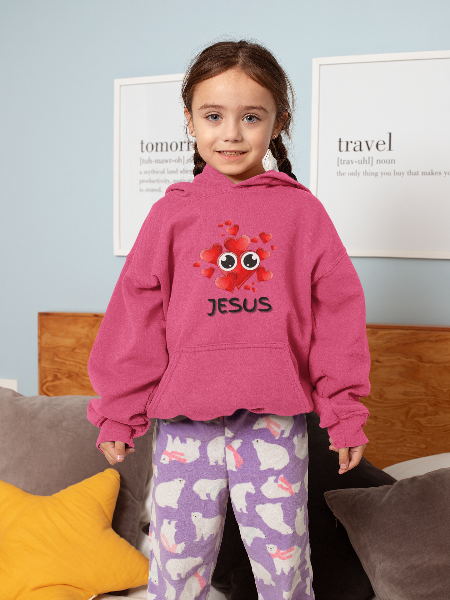 Eye Love Jesus Youth Hoodie