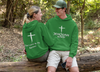 Load image into Gallery viewer, Jehovah Nissi Pullover Hoodie Front &amp; Back - White