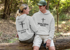 Jehovah Nissi Pullover Hoodie Front & Back - Black