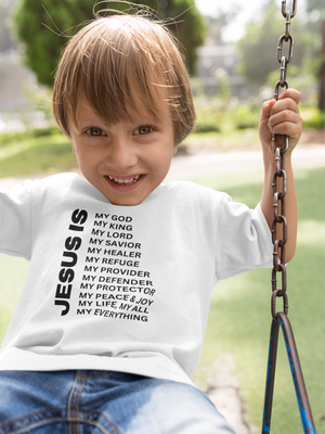 Jesus Is Toddler Short Sleeve - Black