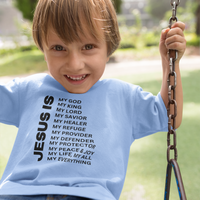Jesus Is Toddler Short Sleeve - Black