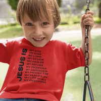 Jesus Is Toddler Short Sleeve - Black