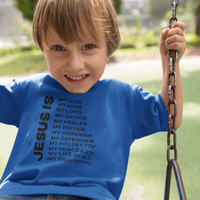 Jesus Is Toddler Short Sleeve - Black