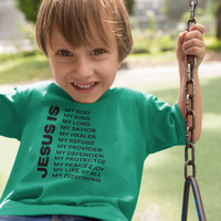 Jesus Is Toddler Short Sleeve - Black