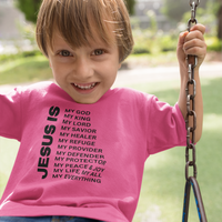 Jesus Is Toddler Short Sleeve - Black