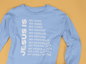 Jesus Is Christian T-Shirt - Long Sleeve White