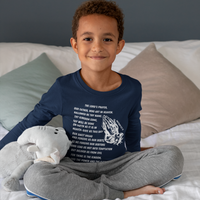 Lord's Prayer Youth Long Sleeve - White