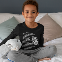 Lord's Prayer Youth Long Sleeve - White