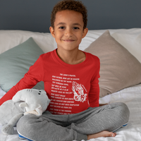 Lord's Prayer Youth Long Sleeve - White