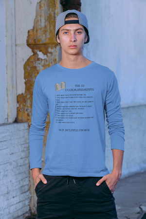 The 10 Commandments Long Sleeve - Black