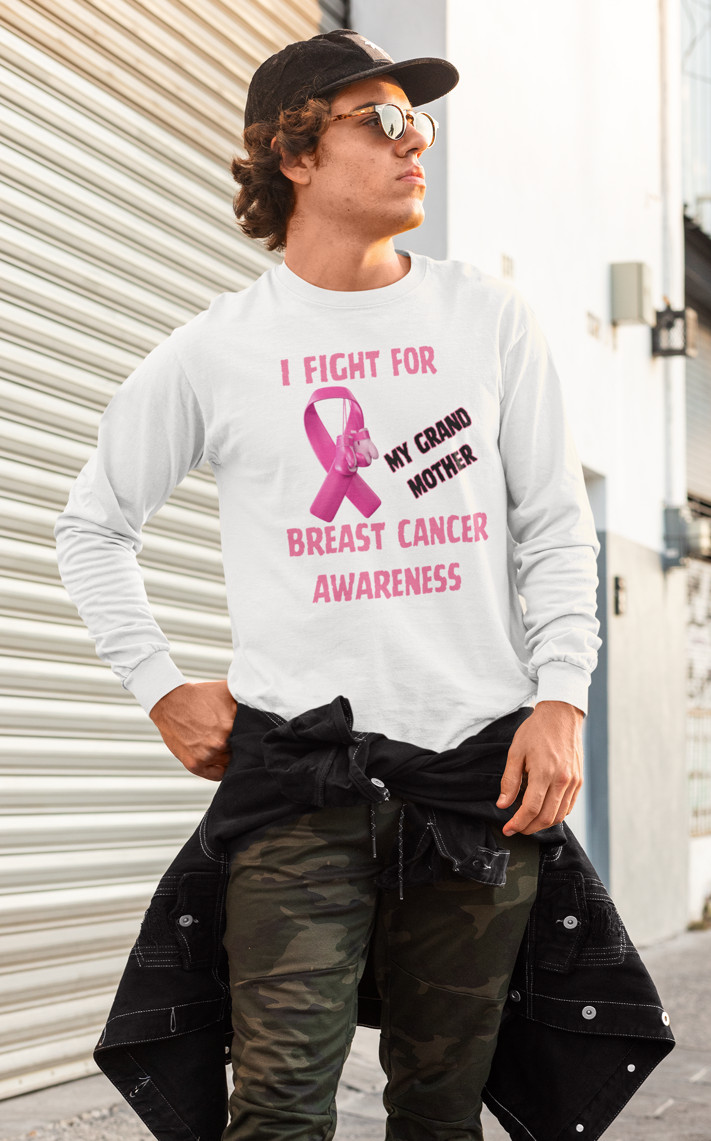 I Fight For Grand Mother Long Sleeve Shirt