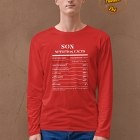 Nutrition Facts T-Shirt LS - Son - White