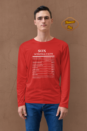 Nutrition Facts T-Shirt LS - Son - White