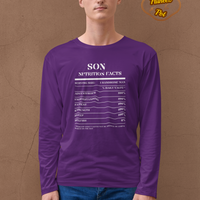 Nutrition Facts T-Shirt LS - Son - White