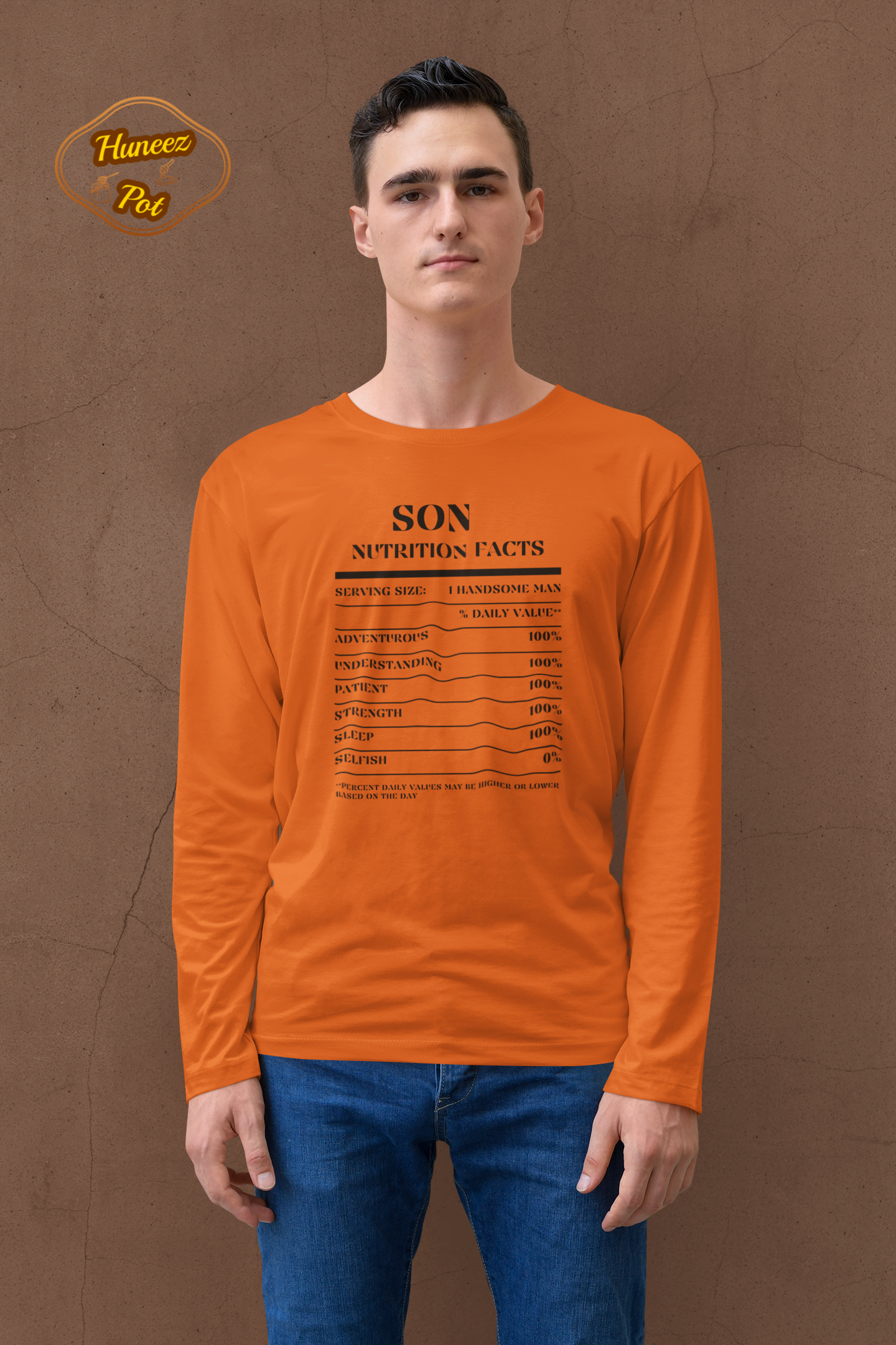 Nutrition Facts T-Shirt LS - Son - Black