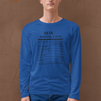 Nutrition Facts T-Shirt LS - Son - Black